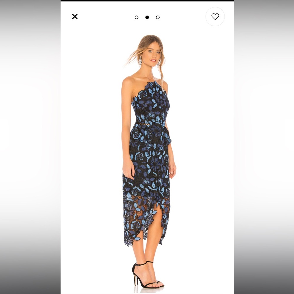 Elliatt Times Dress in Blue Multi